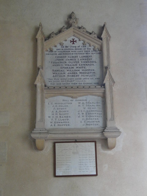 Saxlingham War Memorial
