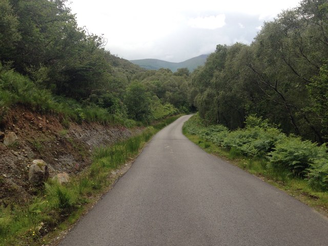 Minor road near Strathcoil