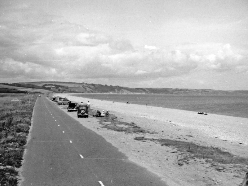 Slapton Sands: view northward in 1958 © Ben Brooksbank cc-by-sa/2.0 ...