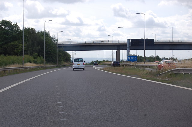 M5 approaching junction for M50