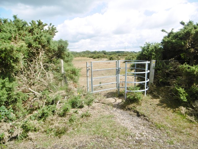 Holbury Purlieu, kissing gate © Mike Faherty :: Geograph Britain and ...