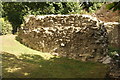 View of a section of the London Wall from the area near the underground car park near the Museum of London #5