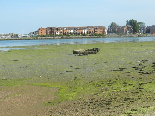 A wreck of wooden boat