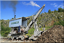 NY3224 : Threlkeld Quarry & Mining Museum - steam Navvy by Chris Allen