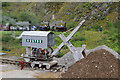 NY3224 : Threlkeld Quarry & Mining Museum - train and navvy by Chris Allen