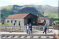 NY3224 : Threlkeld Quarry & Mining Museum - locomotive shed and engine by Chris Allen