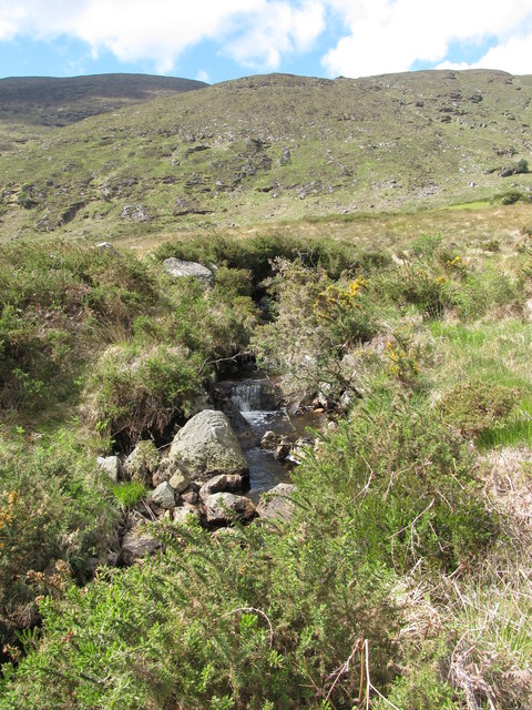 Whin banked section of the Tullybranigan River
