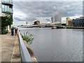 Manchester Ship Canal and MediaCity Footbridge