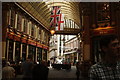 View out of Leadenhall Market into Leadenhall Place