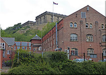 SK5639 : Nottingham Castle viewed from the canal by Mat Fascione