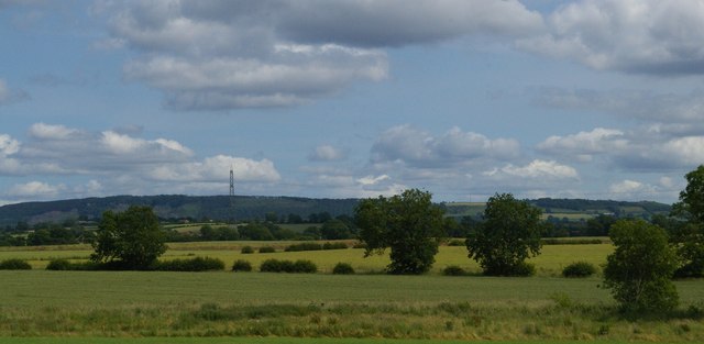 View towards East Harlsey from the railway near Wray House