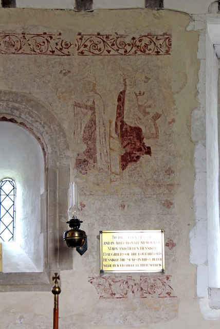 St Mary, Thornham Parva - Wall painting