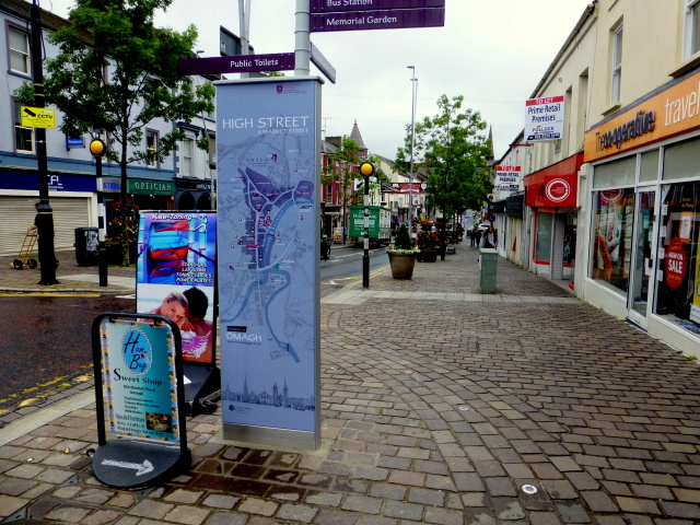 High Street & Market Street Information Panel, Omagh