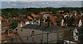 Yarm: rooftops from the railway viaduct