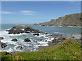 SS2224 : Rocky coast by hartland Quay, Devon by Roger  D Kidd