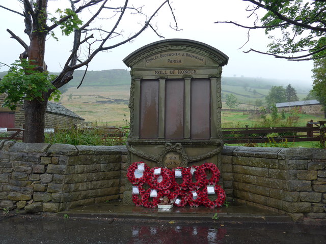 Chinley War Memorial: late July 2015