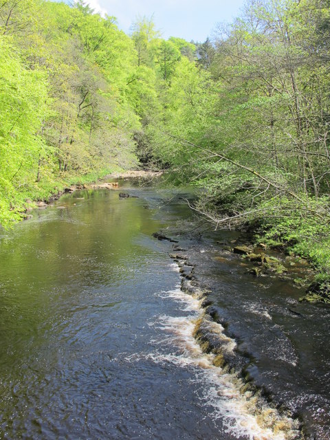 The River Irthing north of the Gilsland Spa Hotel (2)