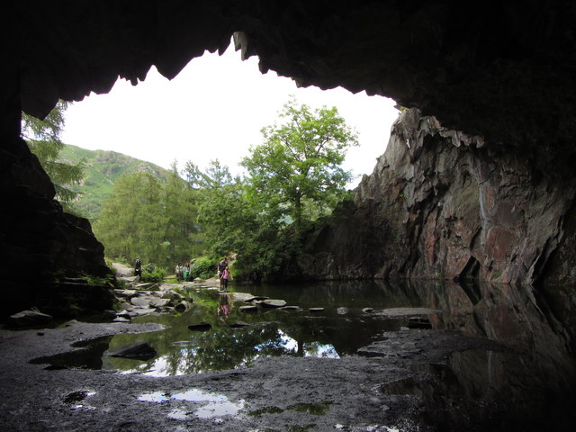View out of Rydal Cave