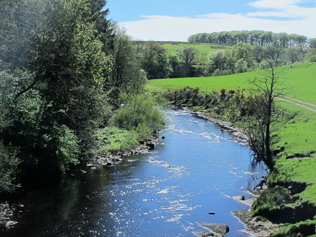 The River Irthing downstream of Mumpshall Bridge, Gilsland