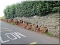 Old Red Sandstone beds neatly dovetailed into a stone wall