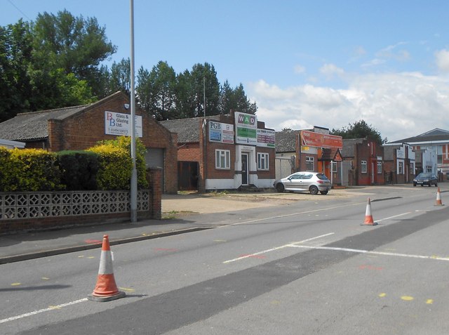 High Wycombe: Early industrial units on Lancaster Road