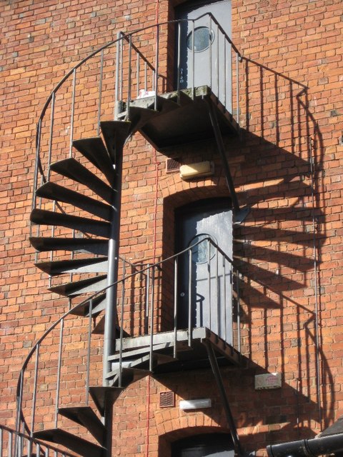 Emergency exit stairway © Philip Halling :: Geograph Britain and Ireland