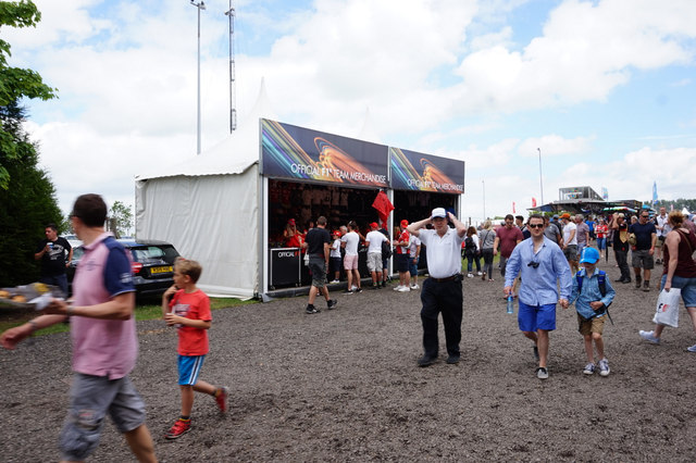 Official F1 Team Merchandise at Silverstone