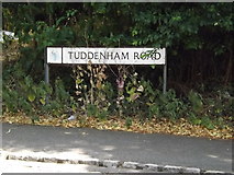 TM1745 : Tuddenham Road sign by Geographer