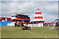 Double decker bar bus at Silverstone