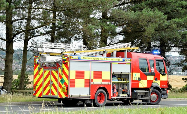 Fire appliances near Newtownards - July 2015 (3)