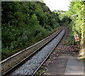 Railway towards Kilgetty from Narberth railway station