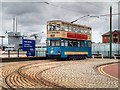 SJ3289 : Tram 69 outside the U-Boat Exhibition at Woodside by David Dixon