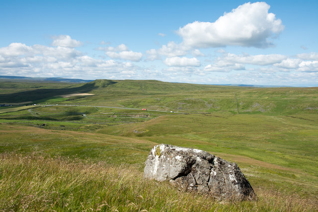 Isolated rock above Stainmore Summit
