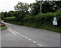 Directions signs facing Kiln Park Road, Narberth