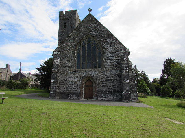 West side of St Andrew's Church, Narberth