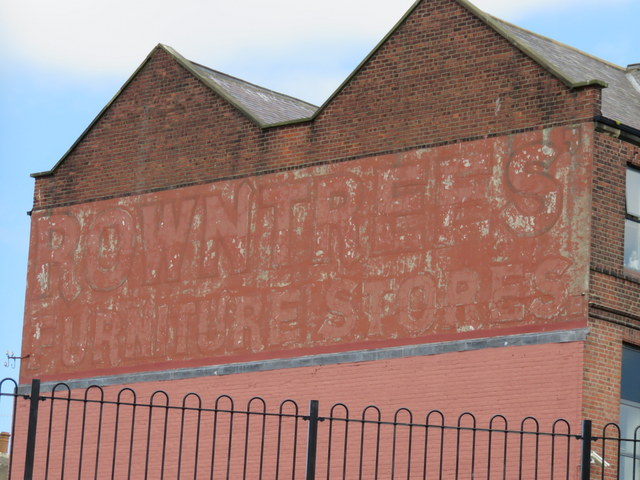 'Rowntrees' Furniture Stores' ghost sign