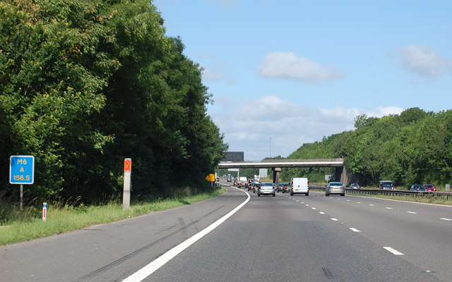 M6 North Of Coventry © J. Hannan-briggs Cc-by-sa 2.0 :: Geograph 