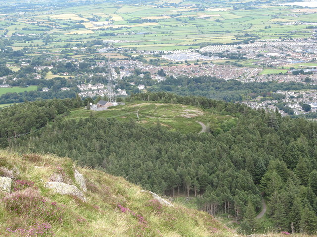 The summit of Drinnahilly viewed from the slopes of Slievenamaddy