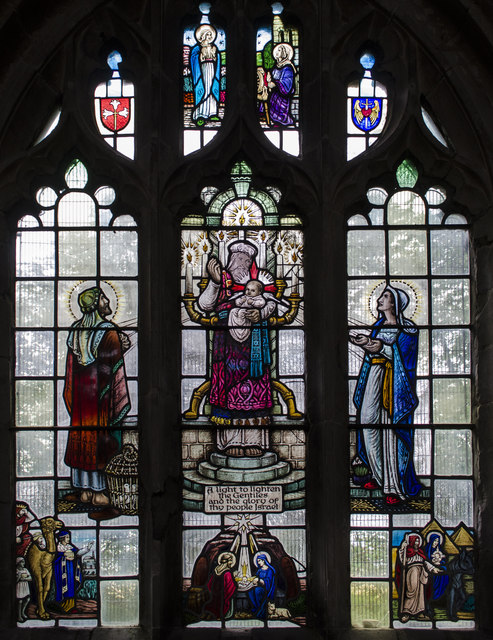 Stained glass window, St Margaret's church, Quadring