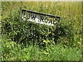 TM1965 : Low Road sign by Geographer