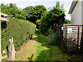 Footpath and bridleway north from Back Road, Catbrook