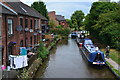 Trent & Mersey Canal behind houses at Rugeley