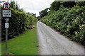 Lane beyond the eastern end of Mill Pond Road, Narberth