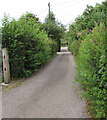 Dead-end side road in Catbrook