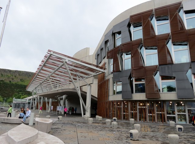 Frontage  of  the  Scottish  Parliament  Building