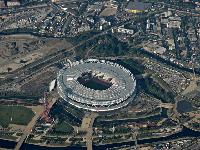 The Olympic Stadium from the air
