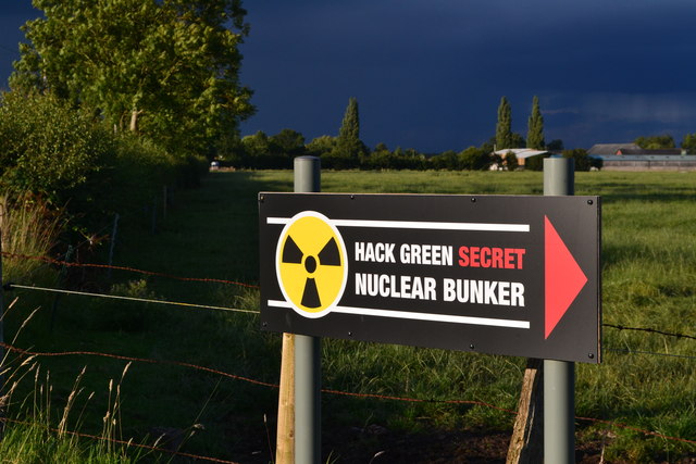 Hack Green Secret Nuclear Bunker sign