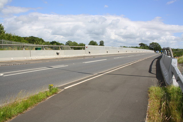 A689 crosses railway lines at Kingmoor yard