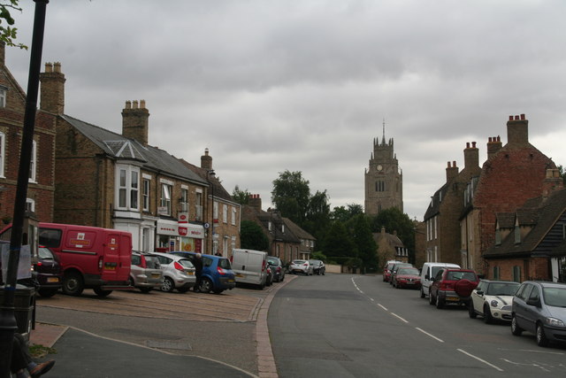 The St Ives Cross, Sutton St James village; South Holland district of  Lincolnshire; East Anglia; England Stock Photo - Alamy