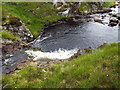 NC3467 : Waterfall and pool on Daill River on Cape Wrath  by ian shiell